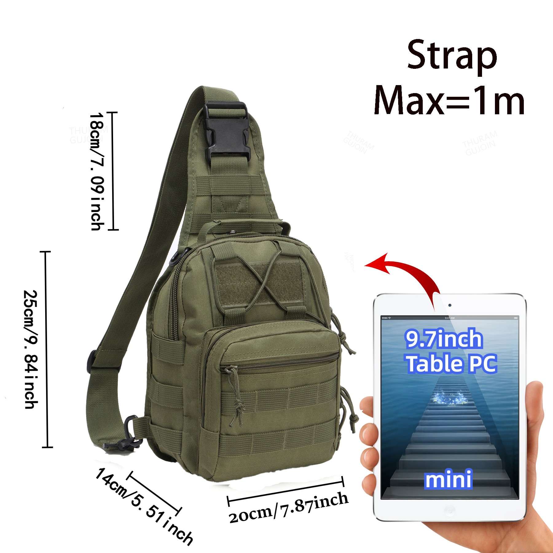 THURAM Outdoor Tactical Bag Ba - Edc Carry Bag review and price