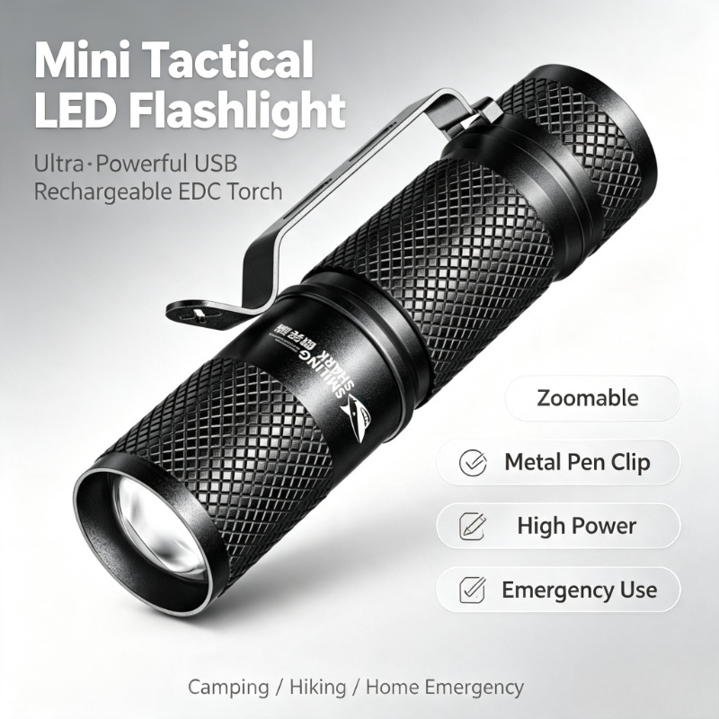 SMILING SHARK Ultra‑Powerful M - Edc Carry Flashlight review and price