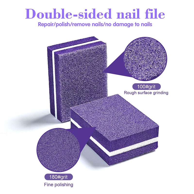 10/50pcs Mini Nails Art Buffer - Nail File Titanium review and price