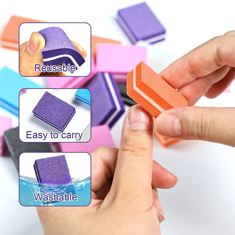 10/50pcs Mini Nails Art Buffer - Nail File Titanium review and price