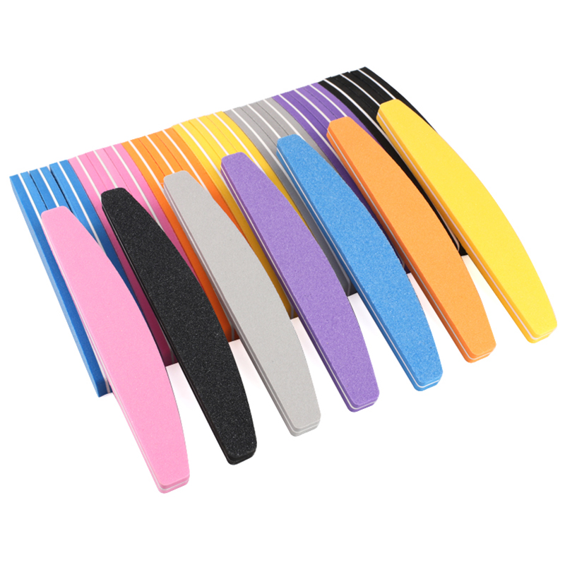 10/50Pcs Boat Sponge Nail File - Nail File Titanium review and price