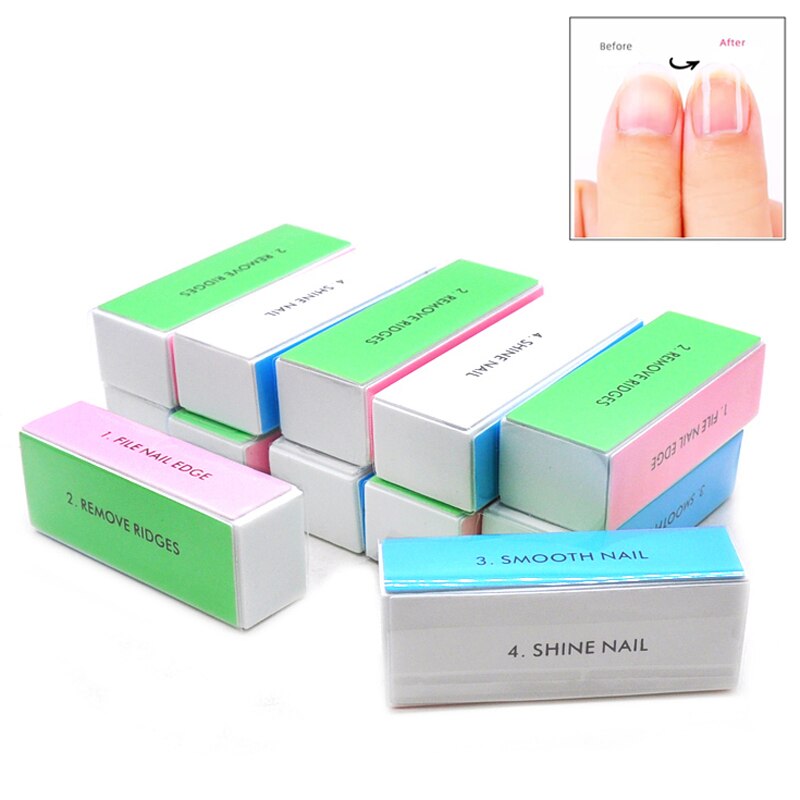 5pcs  Colorful Buffing Block 4 - Nail File Titanium review and price