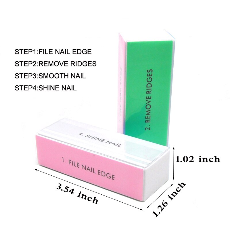 5pcs  Colorful Buffing Block 4 - Nail File Titanium review and price